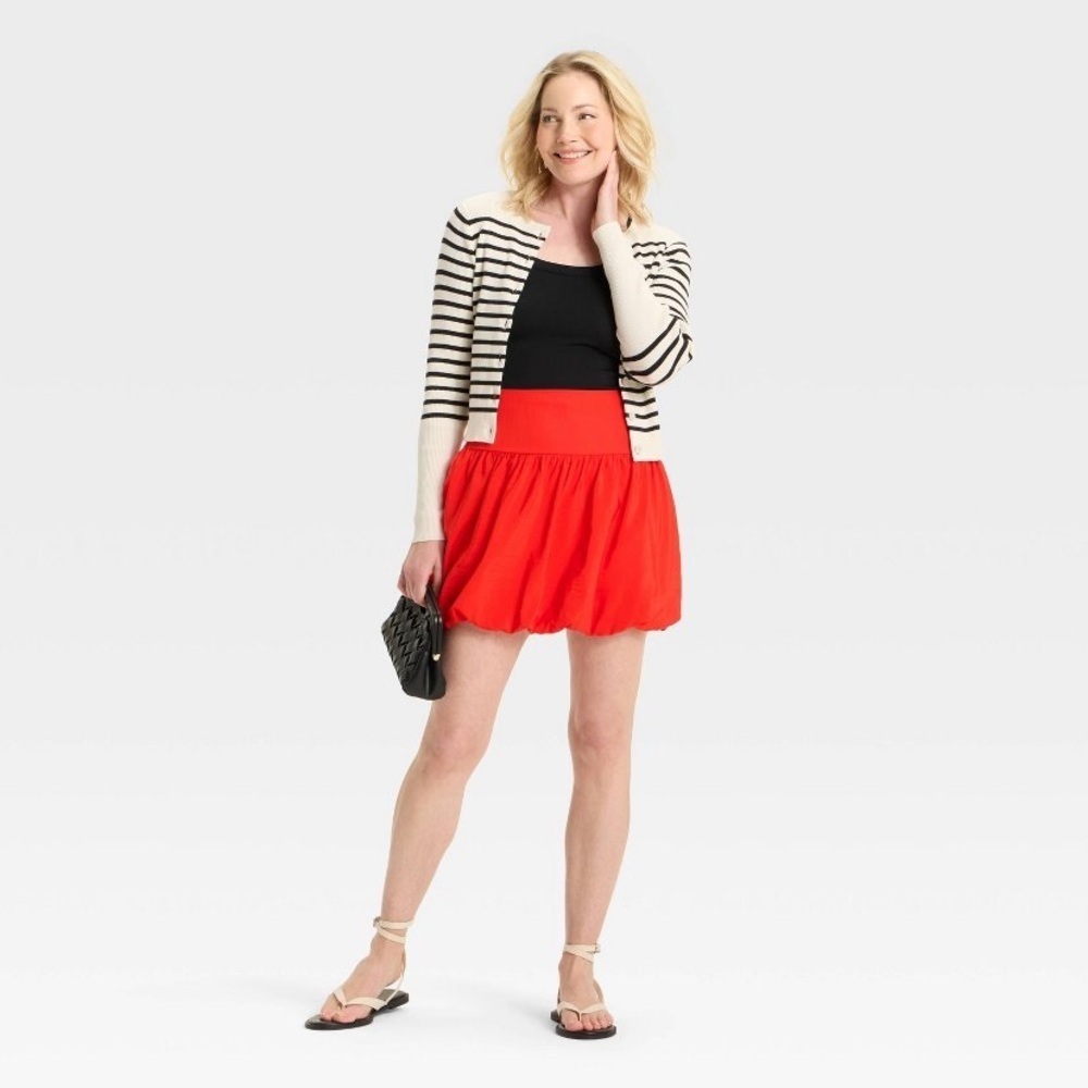 Women's Mini Bubble Skirt - A New Day™
Red new 🆕